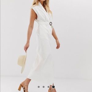 ASOS Tall white denim dress